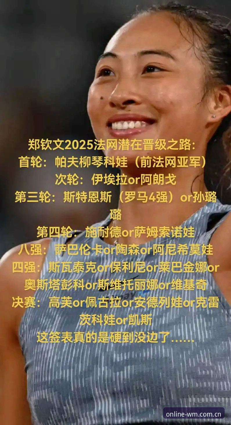 揭秘2026法网女单签表：中国金花郑钦文保分生死战背后的真相